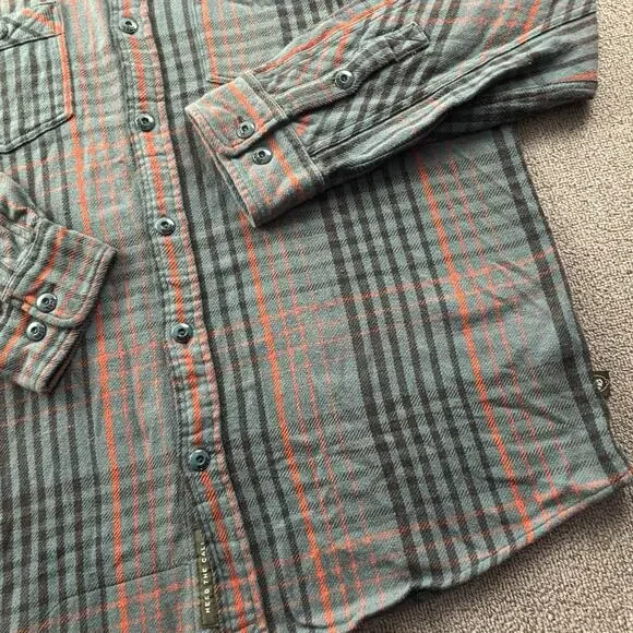 Howler Bros Shirt Adult Large Plaid Button Up Long Sleeve Flannel Casual Men's - Picture 5 of 14